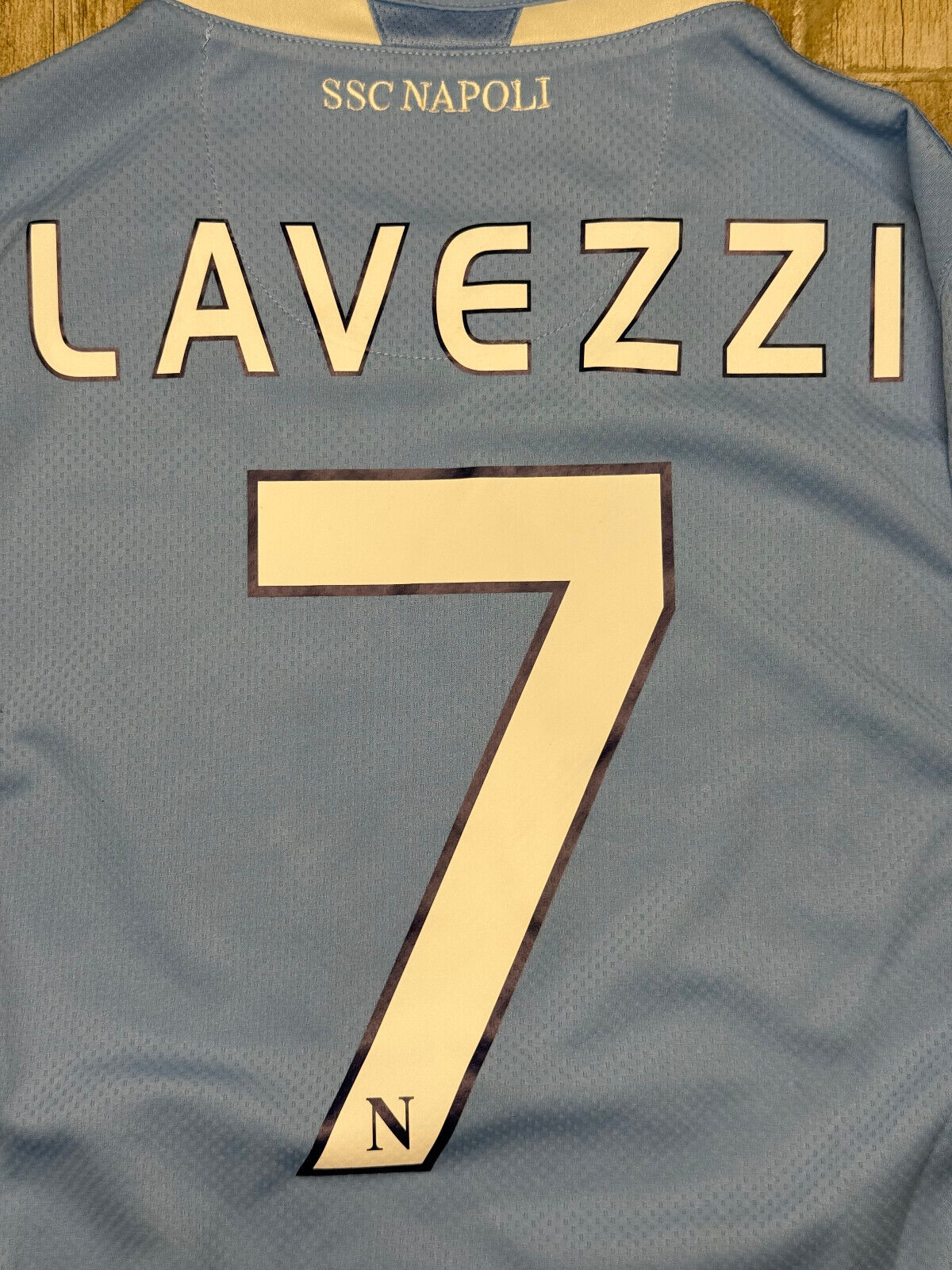 maglia calcio vintage Napoli Lavezzi 2009 2010 home Jersey Diadora L Lete LETE