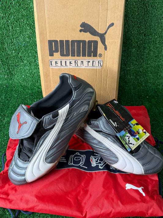 RARE SCARPE PUMA KING PRO CALCIO FOOTBALL BOOTS 2002 MARADONA US7 CELLERATOR