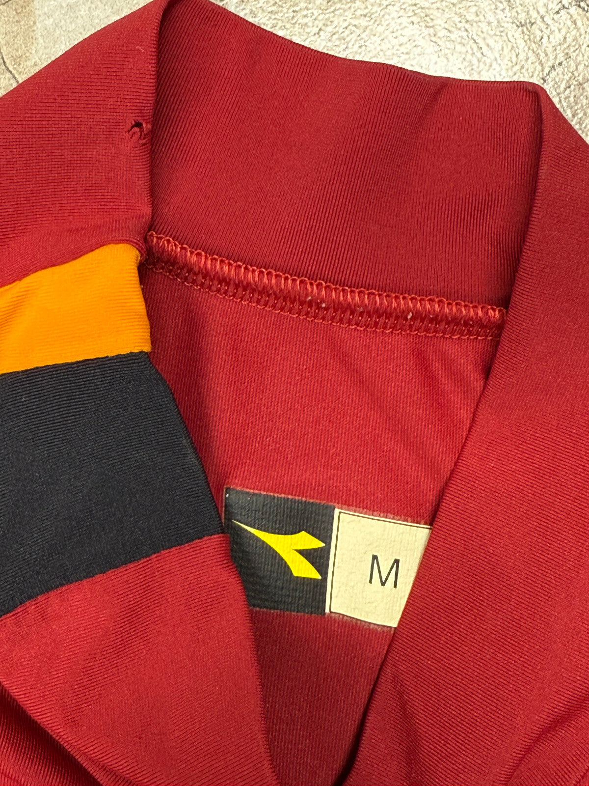 maglia calcio vintage AS Roma De Rossi #4 Mazda Diadora 2004 2005 M