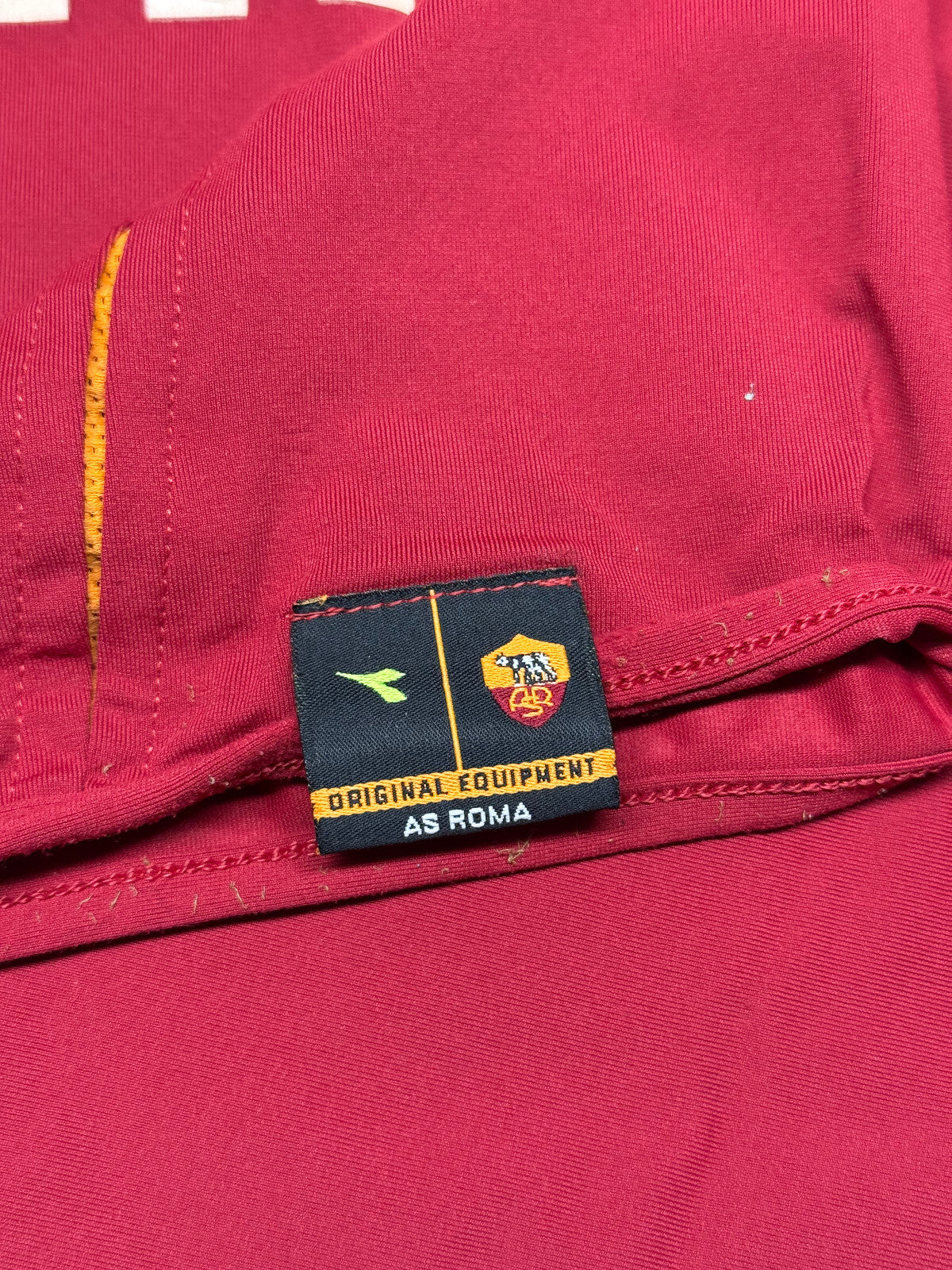 maglia calcio vintage AS Roma De Rossi #4 Mazda Diadora 2004 2005 M