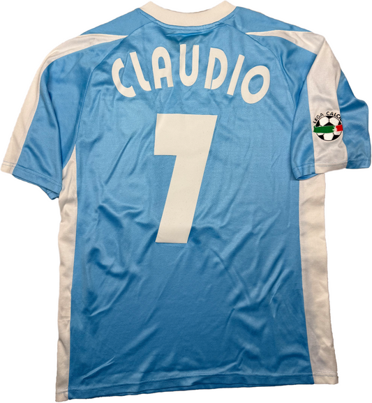 maglia calcio vintage CLAUDIO LOPEZ Lazio Puma 2003 2004 Siemens mobile home S