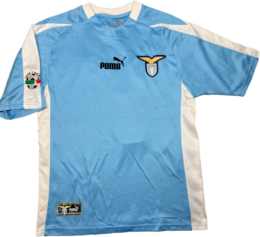 maglia calcio vintage CLAUDIO LOPEZ Lazio Puma 2003 2004 Siemens mobile home S