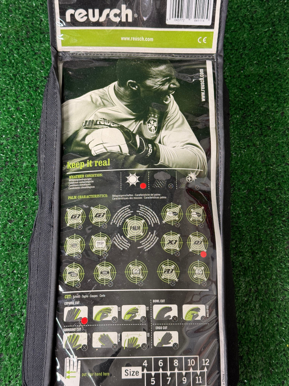 guanti portiere Reusch AC MILAN DIDA 2006 Goalkeeper gloves vintage PALADIAN 10,