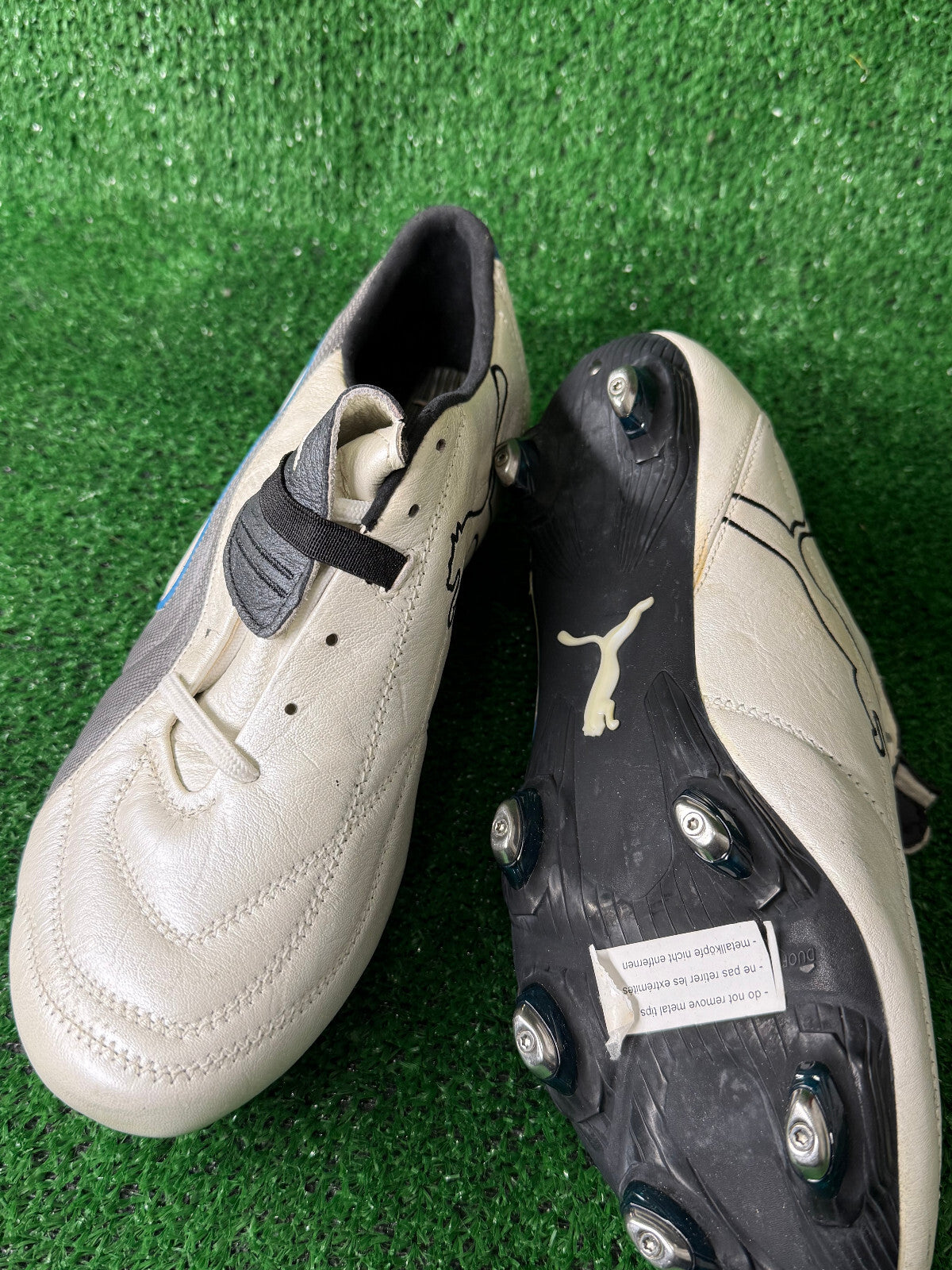 RARE SCARPE PUMA KING PRO GOLD CALCIO FOOTBALL BOOTS 1990 MARADONA EU44 BNIB VTG