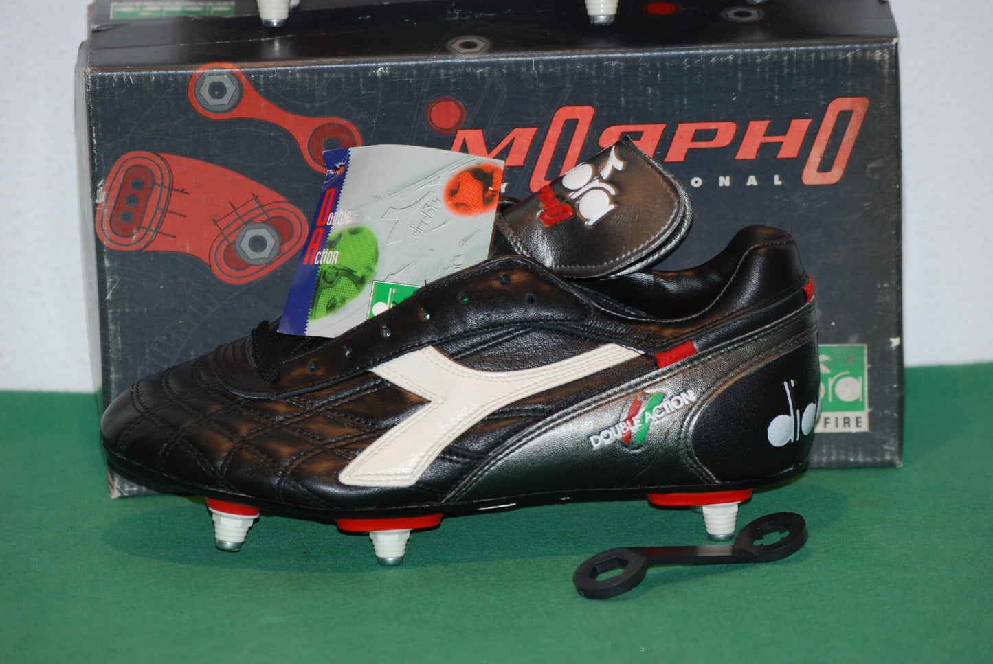 scarpe calcio vintage football BOOTS Diadora mod VAN BASTEN Morpho SC 40 uk 6