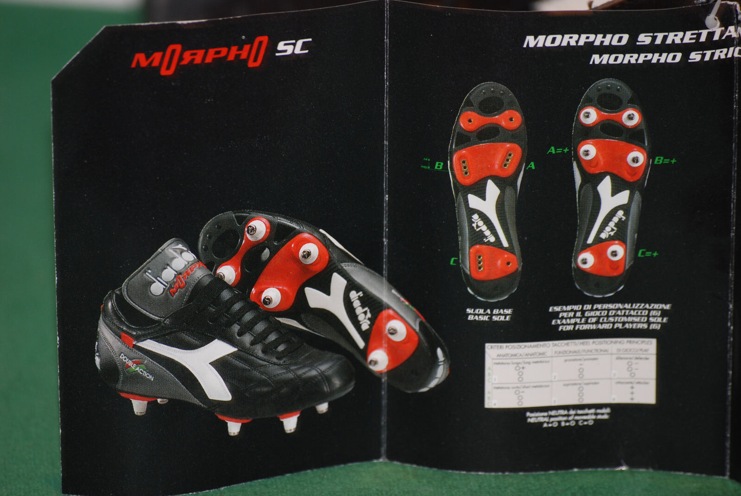 scarpe calcio vintage football BOOTS Diadora mod VAN BASTEN Morpho SC 40 uk 6