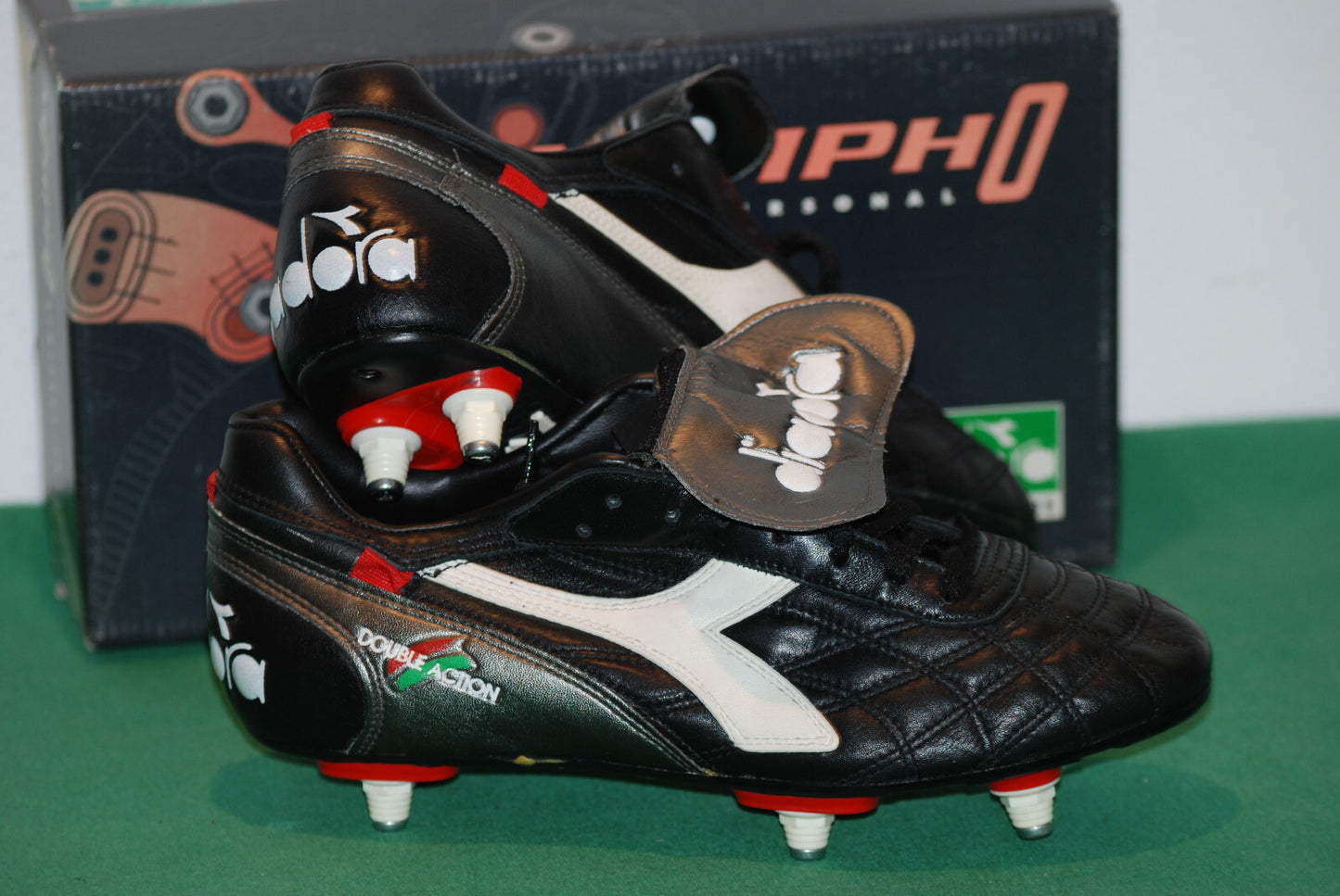 scarpe calcio vintage football BOOTS Diadora mod VAN BASTEN Morpho SC 40 uk 6