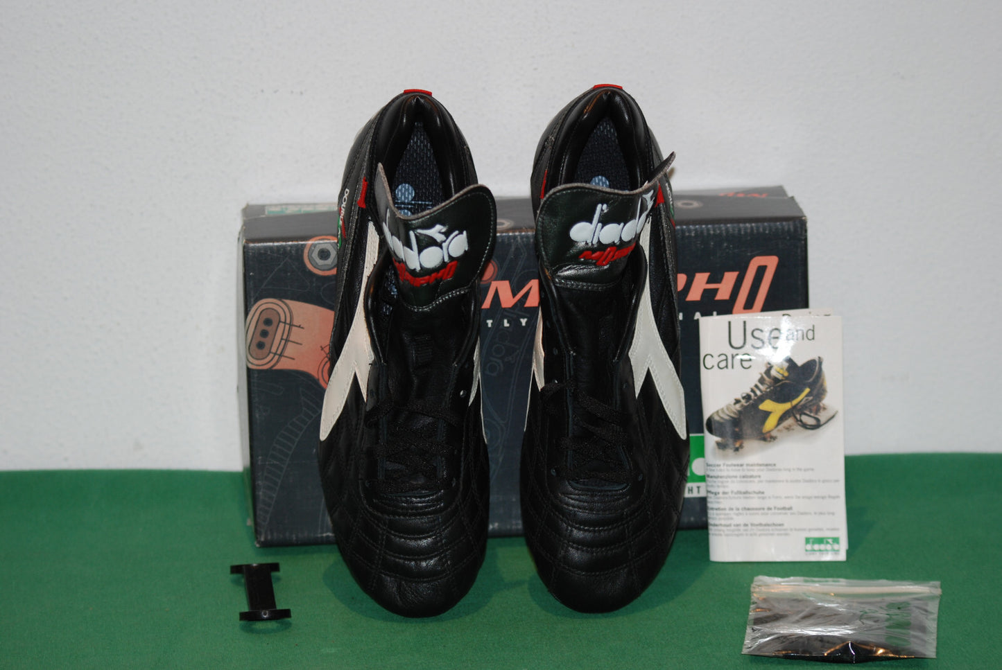 scarpe calcio vintage football BOOTS Diadora mod VAN BASTEN Morpho SC 40 uk 6