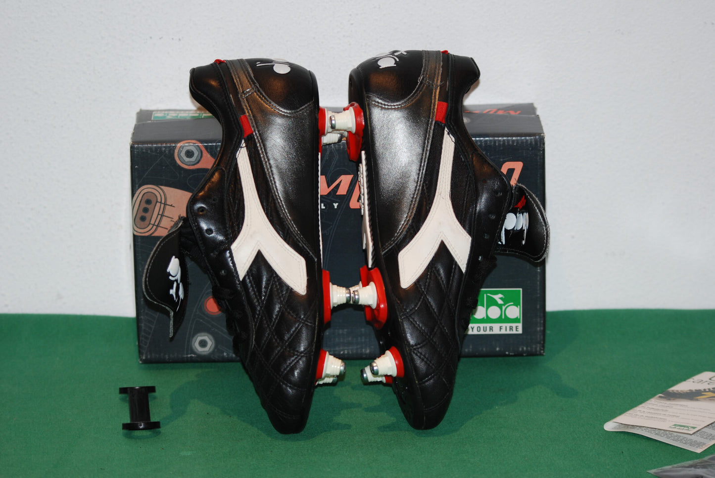 scarpe calcio vintage football BOOTS Diadora mod VAN BASTEN Morpho SC 40 uk 6