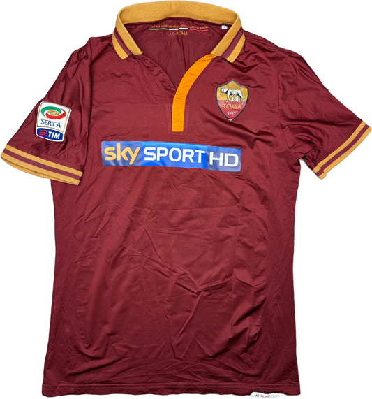 maglia calcio match worn AS Roma Benatia 2013 2014 Sky Sport vintage L