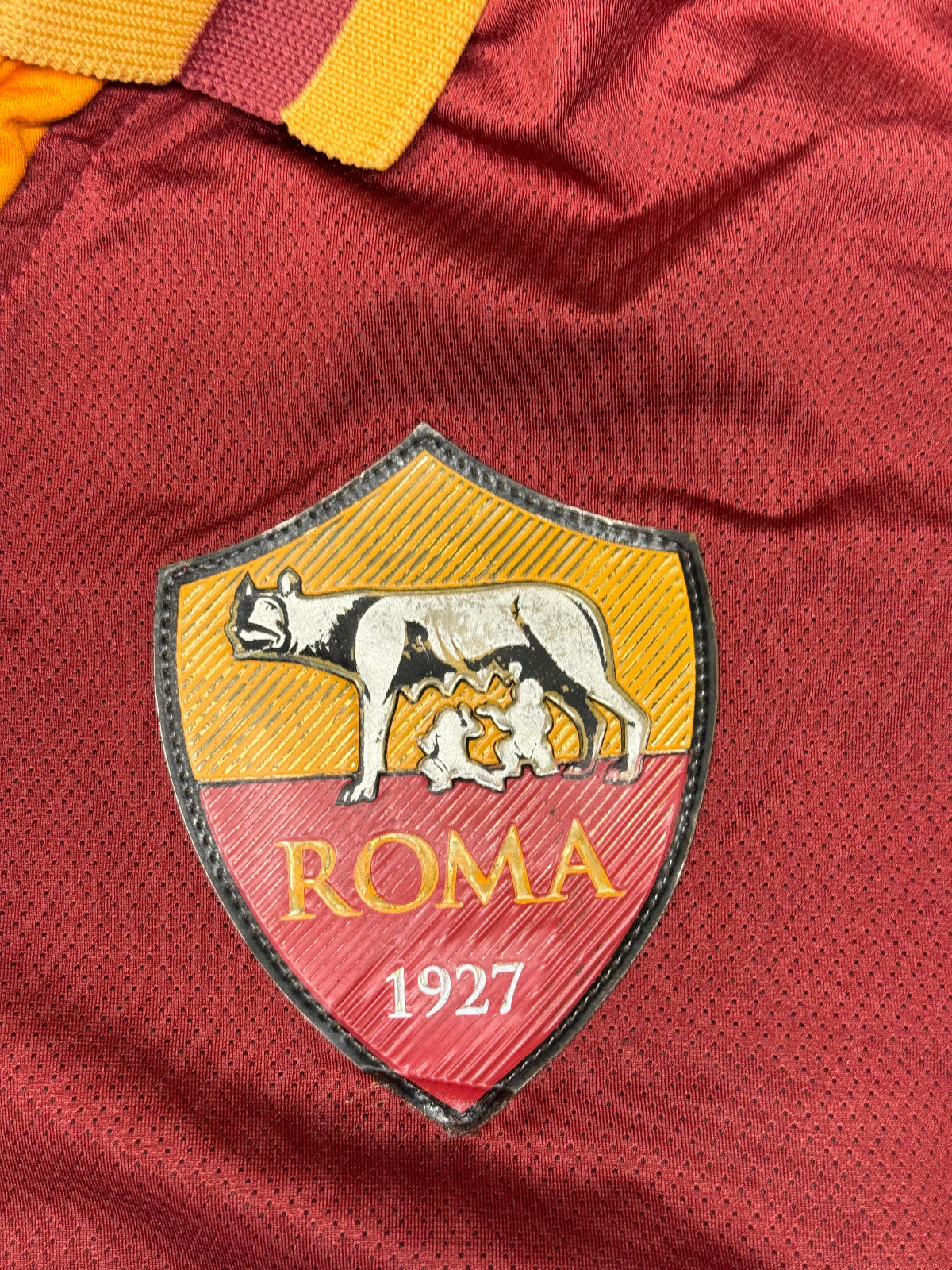 maglia calcio match worn AS Roma Benatia 2013 2014 Sky Sport vintage L