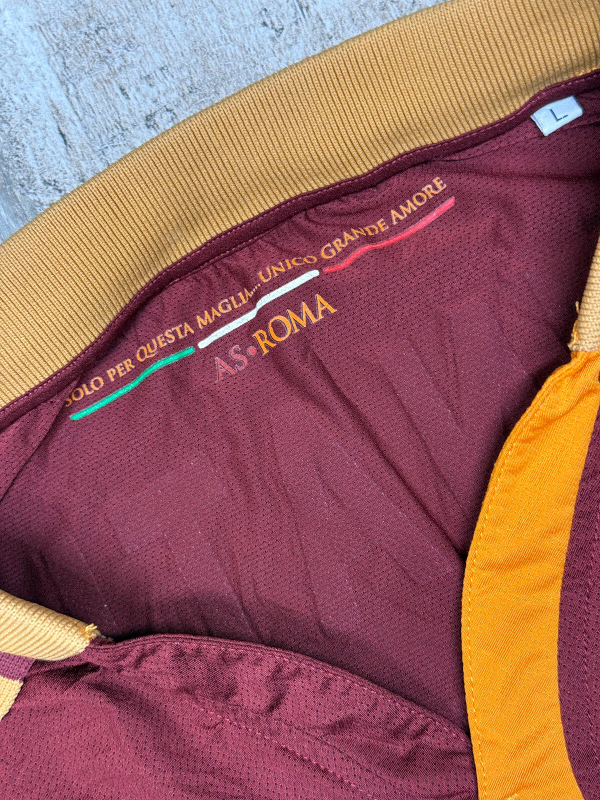 maglia calcio match worn AS Roma Benatia 2013 2014 Sky Sport vintage L