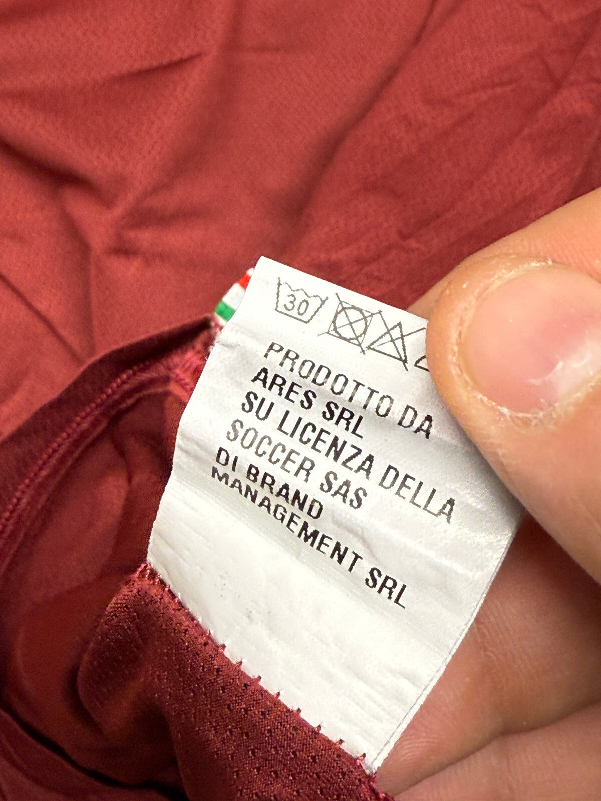 maglia calcio match worn AS Roma Benatia 2013 2014 Sky Sport vintage L