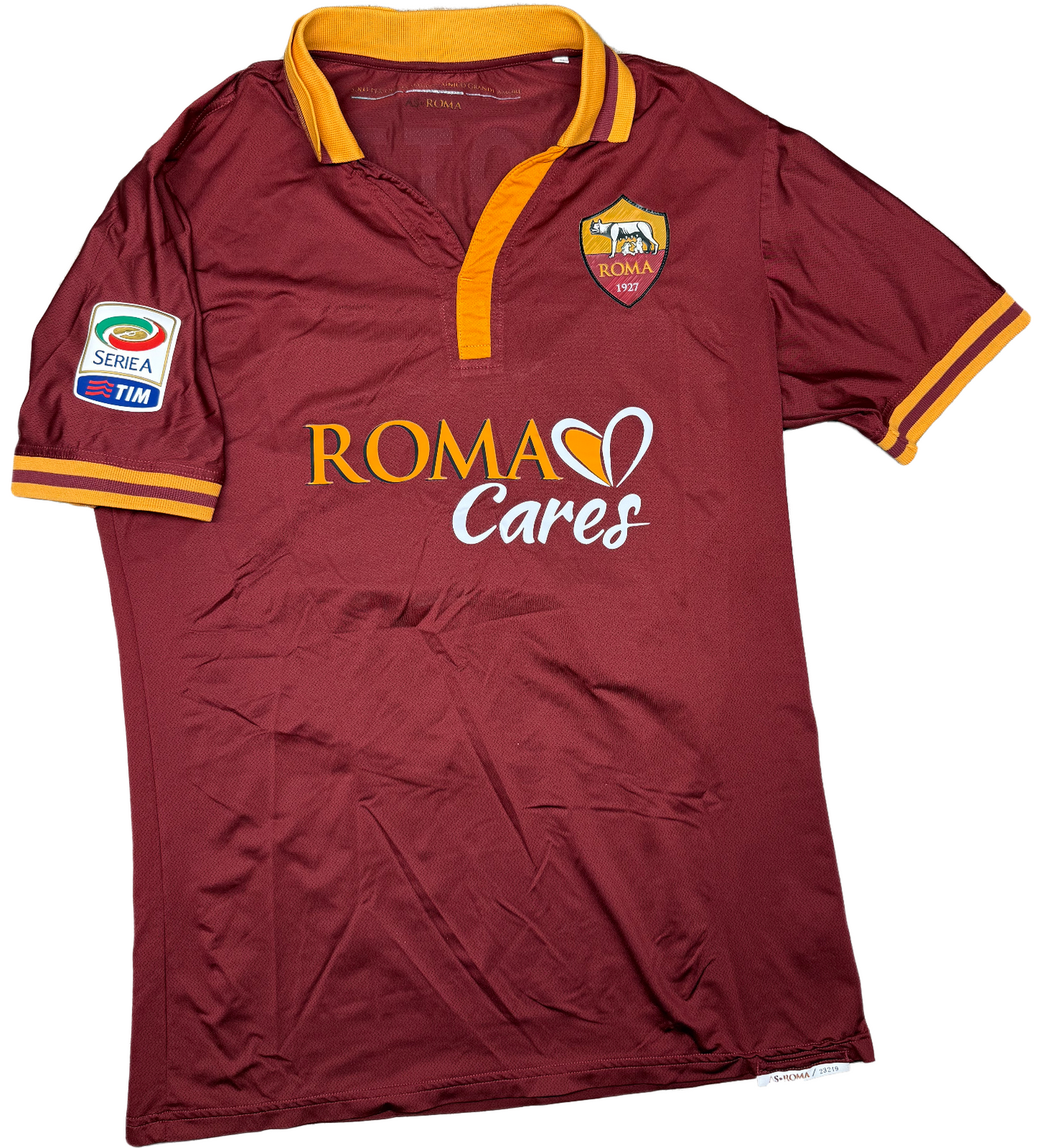 maglia roma TOTTI UNBRAND 2013 2014 Roma Cares jersey L Home PLAYER VERSION