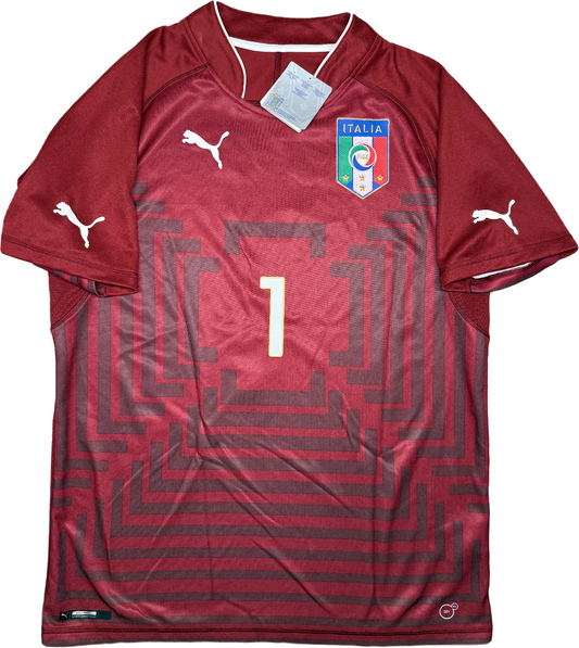 maglia calcio vintage Italia Puma Buffon Italy Brasil PLAYER World Cup 2014 L
