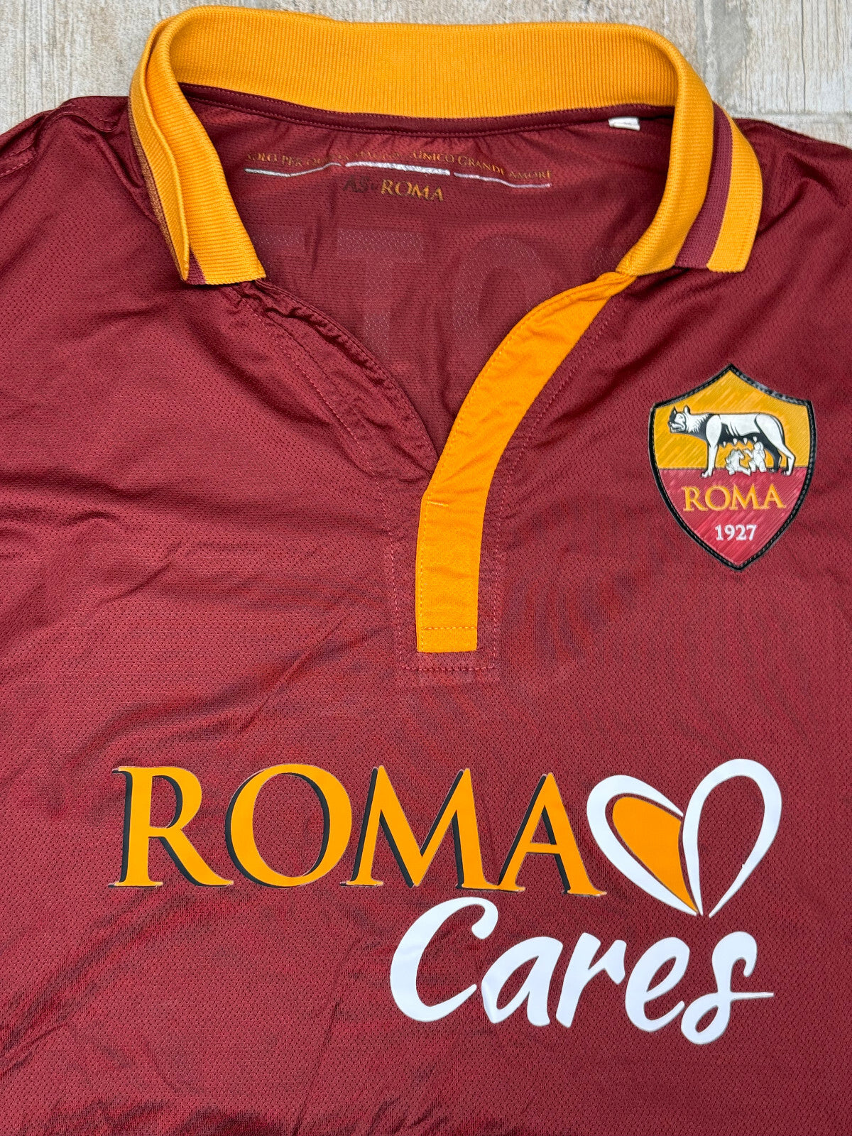 maglia roma TOTTI UNBRAND 2013 2014 Roma Cares jersey L Home PLAYER VERSION