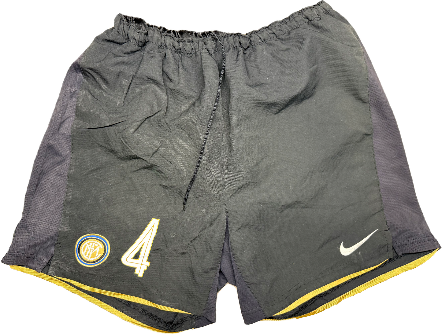 pantaloncini calcio vintage Inter shorts Nike 2008 2009 Zanetti #4 L