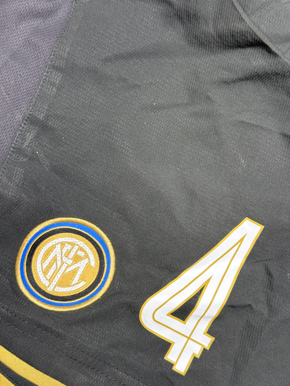 pantaloncini calcio vintage Inter shorts Nike 2008 2009 Zanetti #4 L
