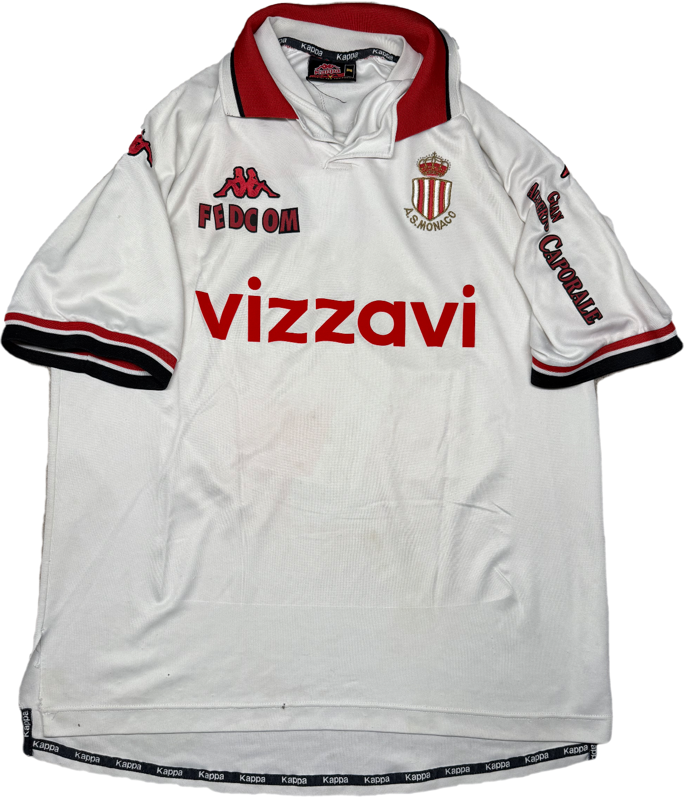 maglia calcio vintage AS MONACO maillot PANUCCI 2001 2002 Kappa Fedcom VIZZAVI