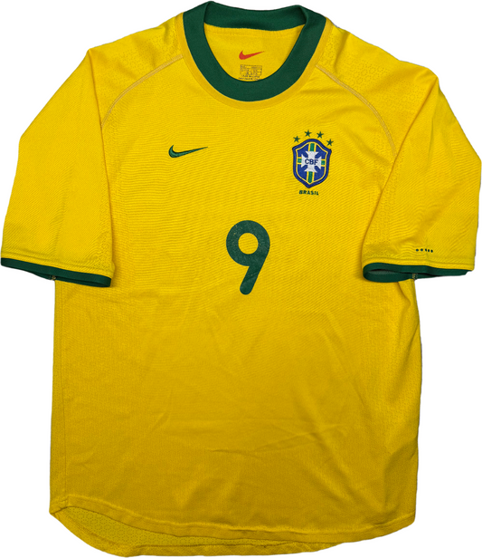 maglia calcio vintage Brasile Ronaldo Brazil Nike 1999 2000 M World Cup