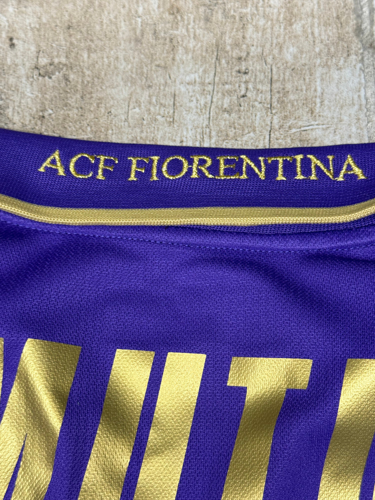 maglia calcio Fiorentina vintage MUTU Lotto Save The Children MAZDA 2010 2011 XL