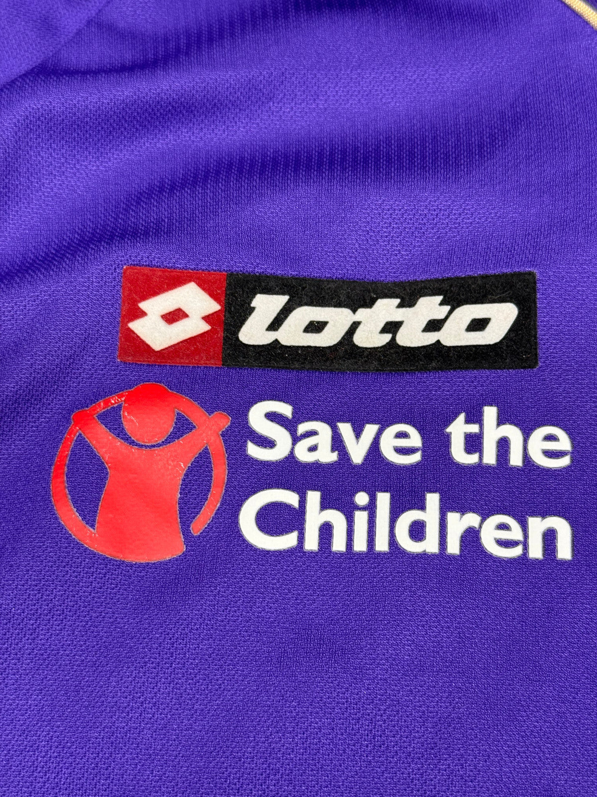 maglia calcio Fiorentina vintage MUTU Lotto Save The Children MAZDA 2010 2011 XL
