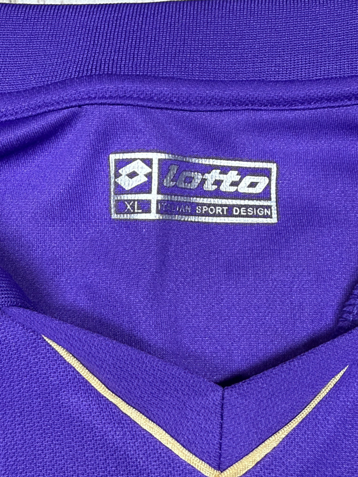 maglia calcio Fiorentina vintage MUTU Lotto Save The Children MAZDA 2010 2011 XL