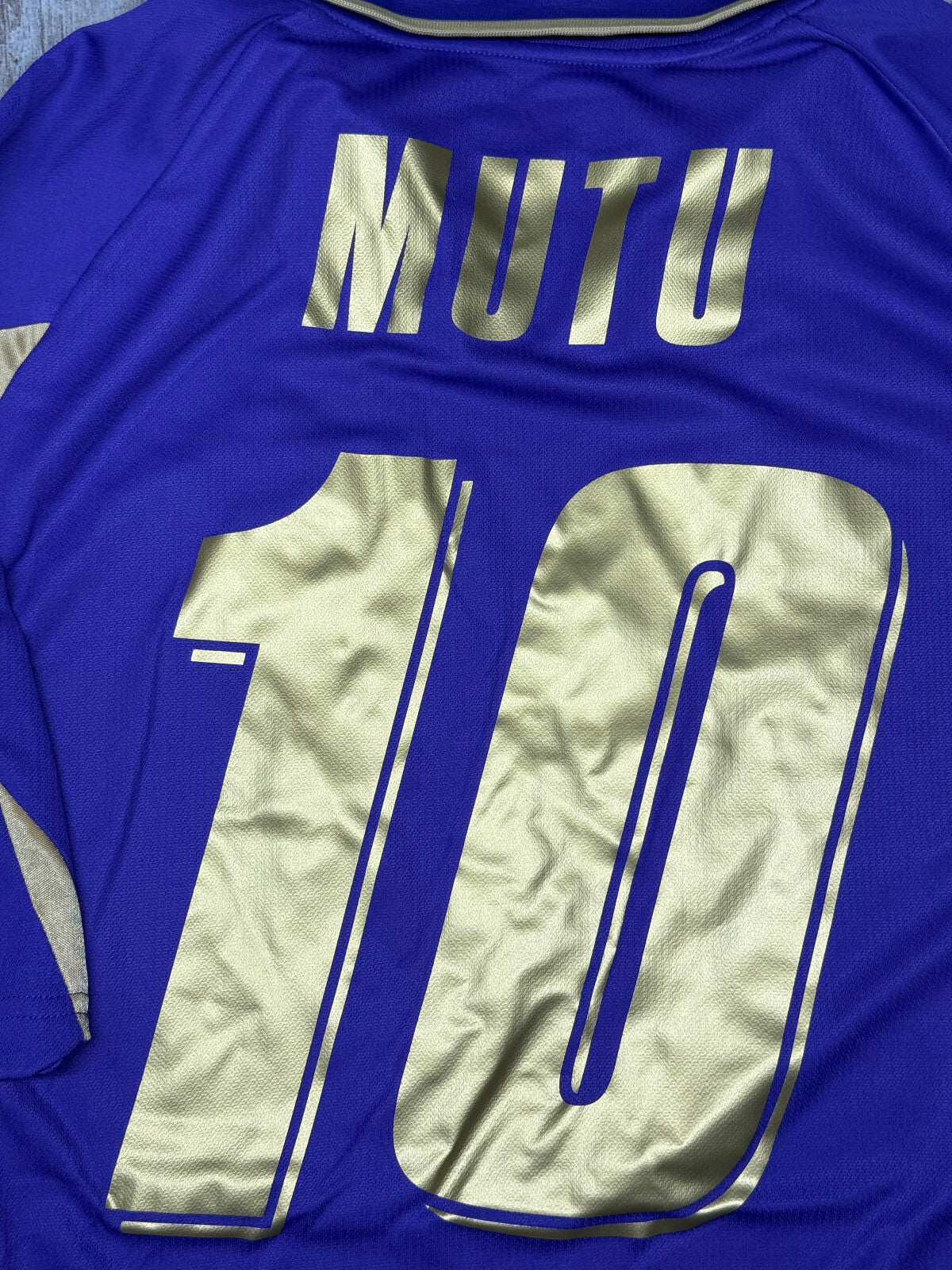 maglia calcio Fiorentina vintage MUTU Lotto Save The Children MAZDA 2010 2011 XL