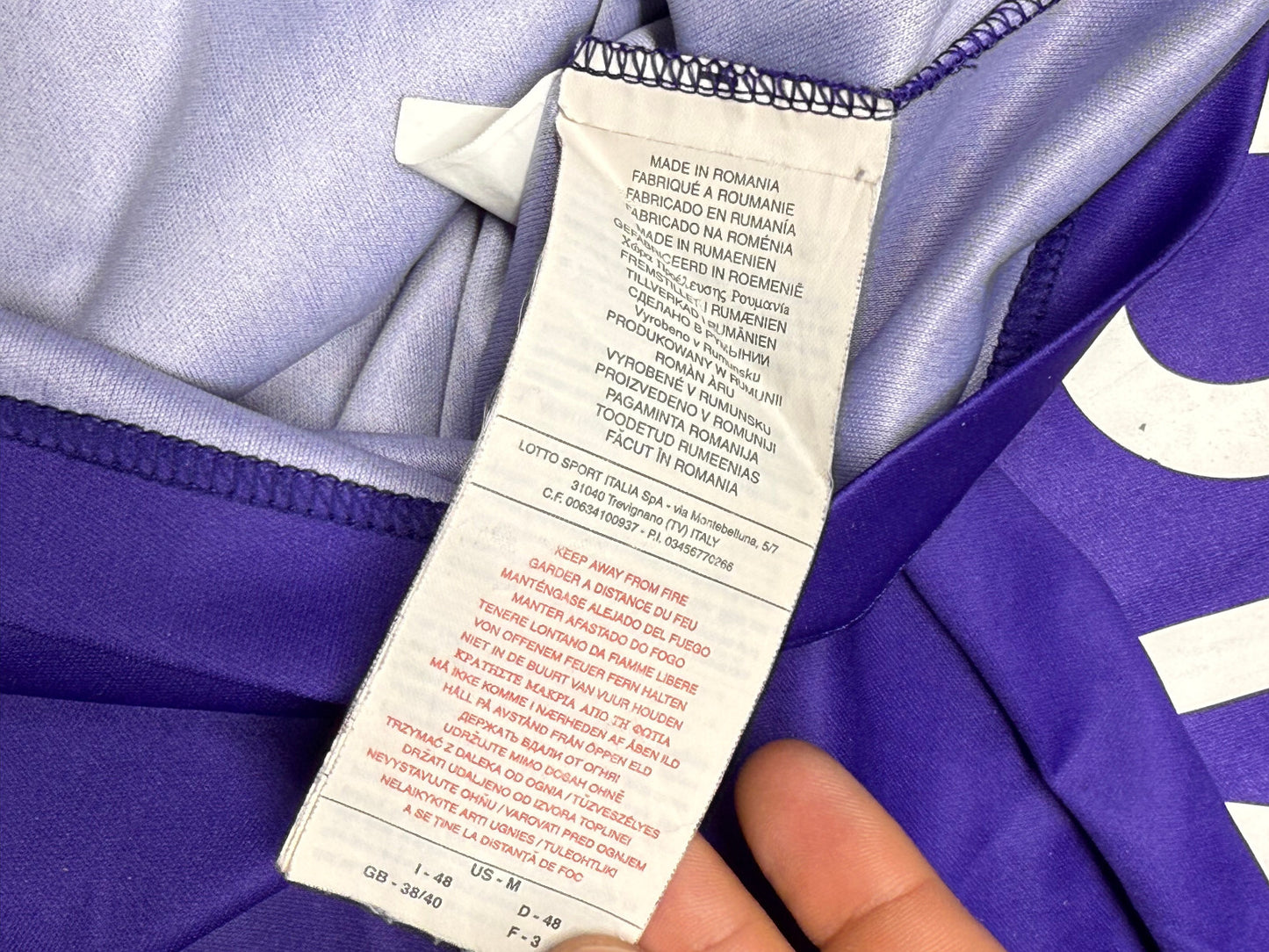 maglia calcio Fiorentina vintage MUTU Lotto TOYOTA 2009 2010 M Serie A jersey