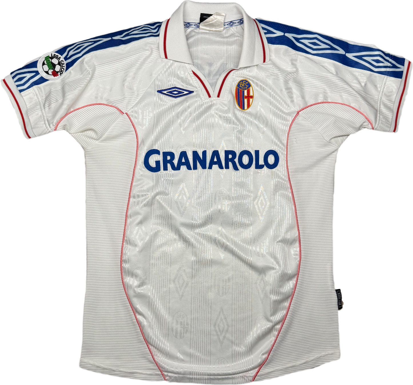 maglia calcio vintage FC Bologna gara SIGNORI 2000-01 away Granarolo Umbro