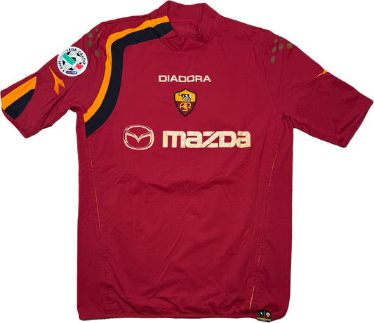 maglia calcio vintage AS Roma Totti 2004 2005 Diadora MAZDA XL