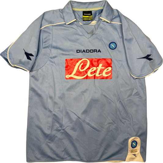 maglia calcio vintage Napoli LAVEZZI 2008-09 XL JR calcio Jersey Diadora Lete