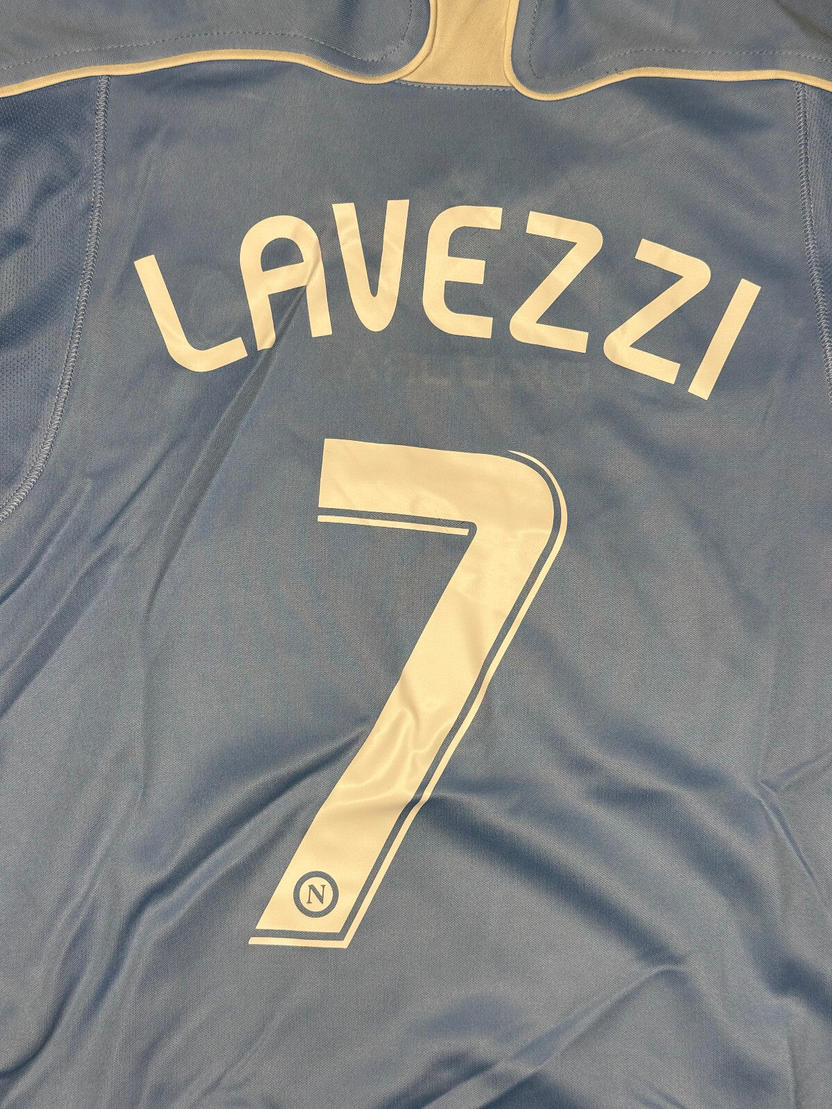 maglia calcio vintage Napoli LAVEZZI 2008-09 XL JR calcio Jersey Diadora Lete
