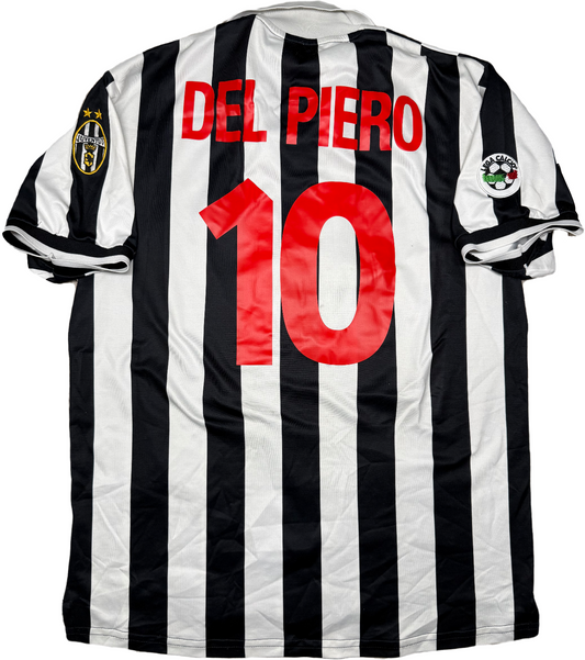 maglia calcio vintage juventus DEL PIERO Home 1998 1999 XL D+ Kappa jersey