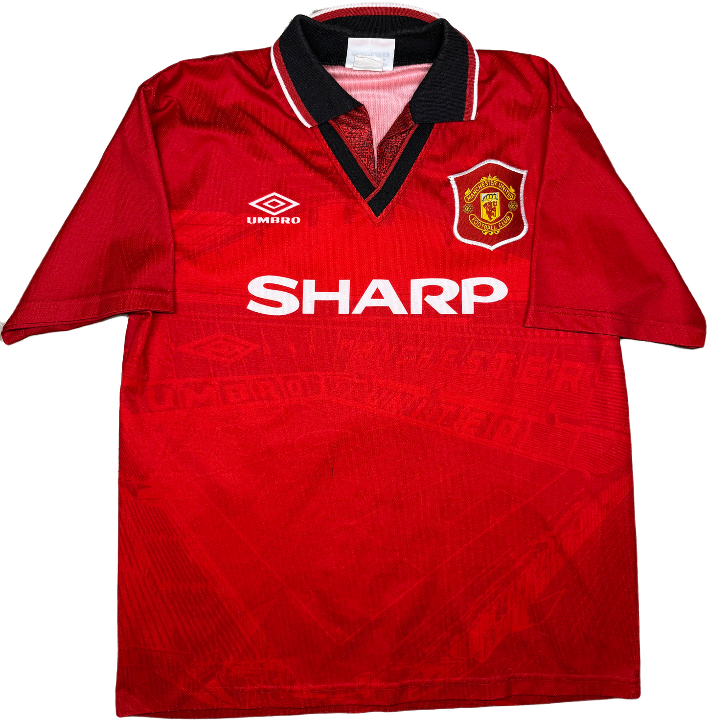 maglia calcio Beckham Manchester United 1998 1999 SHARP UMBRO jersey Premier XXL