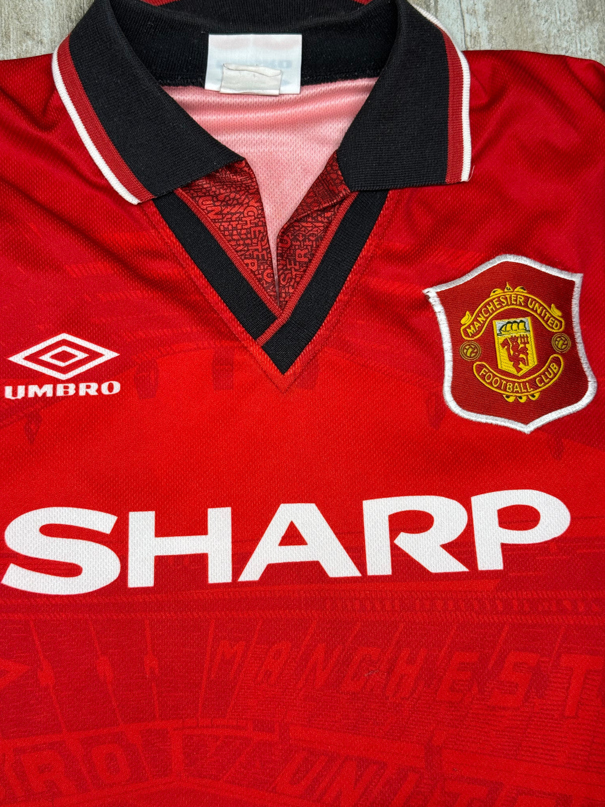 maglia calcio Beckham Manchester United 1998 1999 SHARP UMBRO jersey Premier XXL