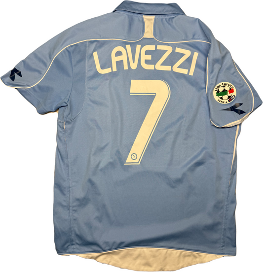 maglia calcio vintage Napoli LAVEZZI 2008 2009 shirt calcio Jersey Diadora Lete