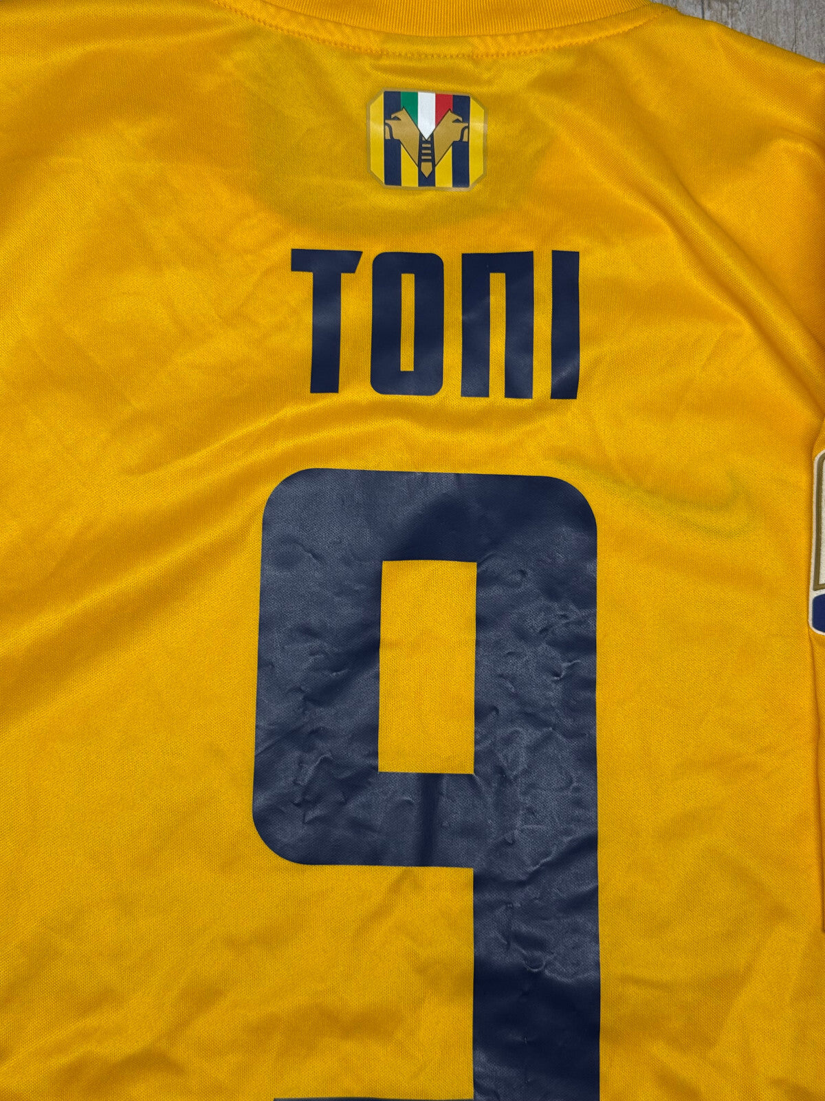 maglia calcio vintage Hellas Verona 2013 2014 Toni Nike Third shirt XL Agsm