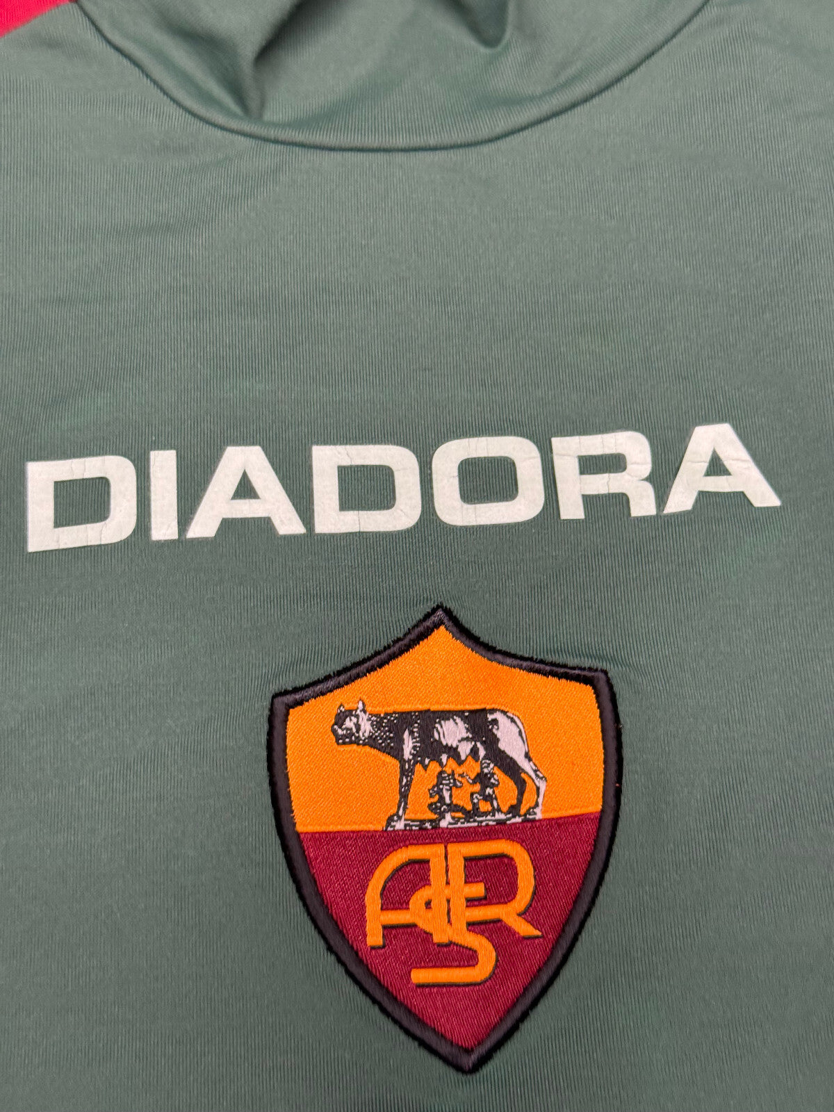 maglia calcio vintage AS Roma De Rossi #4 Mazda Diadora 2004 2005 M