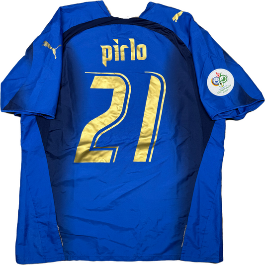 maglia calcio vintage Italia 2006 PIRLO Puma World Cup Mondiali home