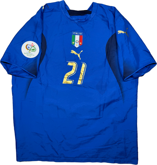 maglia calcio vintage Italia 2006 PIRLO Puma World Cup Mondiali home
