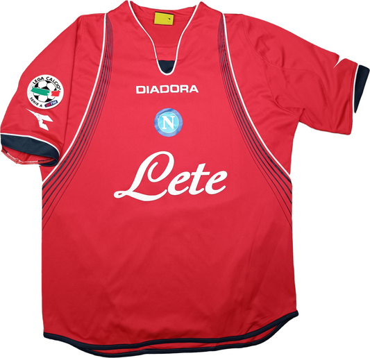 maglia calcio vintage SSC NAPOLI Diadora Serie A 2007 2008 LETE L Hamsik
