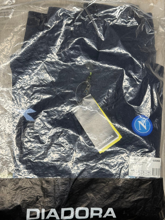 felpa napoli vintage Diadora 2006 SSCN benchwear sweatshirt hoodie XXL