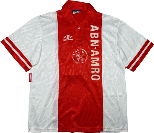 maglia calcio vintage Ajax RIJKAARD #4 1994 1995 Umbro ABN AMRO home shirt