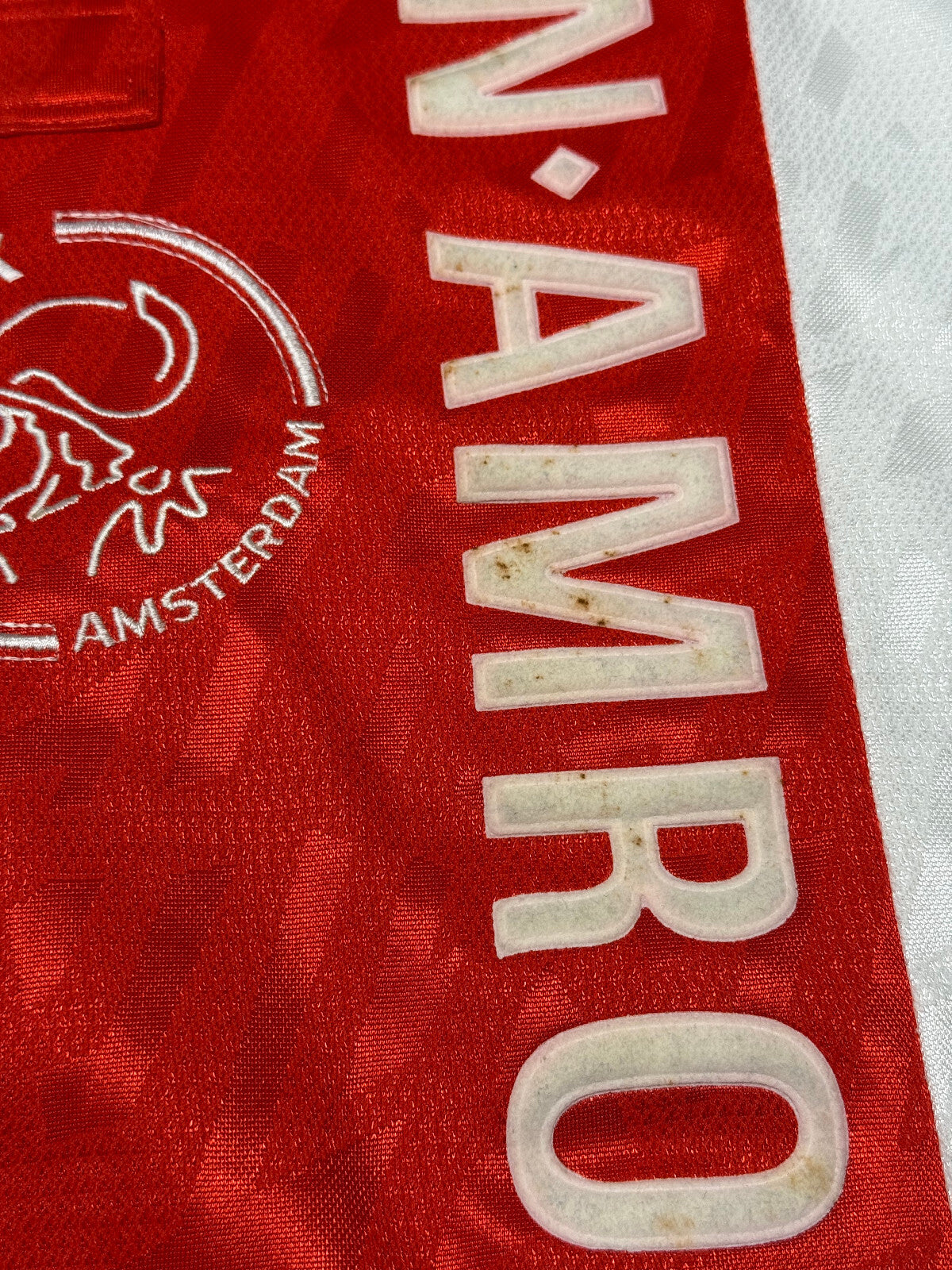 maglia calcio vintage Ajax RIJKAARD #4 1994 1995 Umbro ABN AMRO home shirt