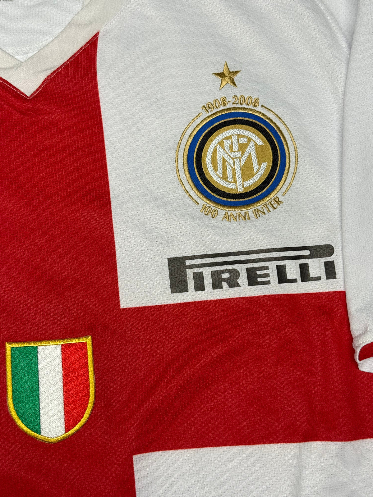 maglia calcio Inter vintage ZANETTI XL Pirelli 2008 2009 centenario jersey
