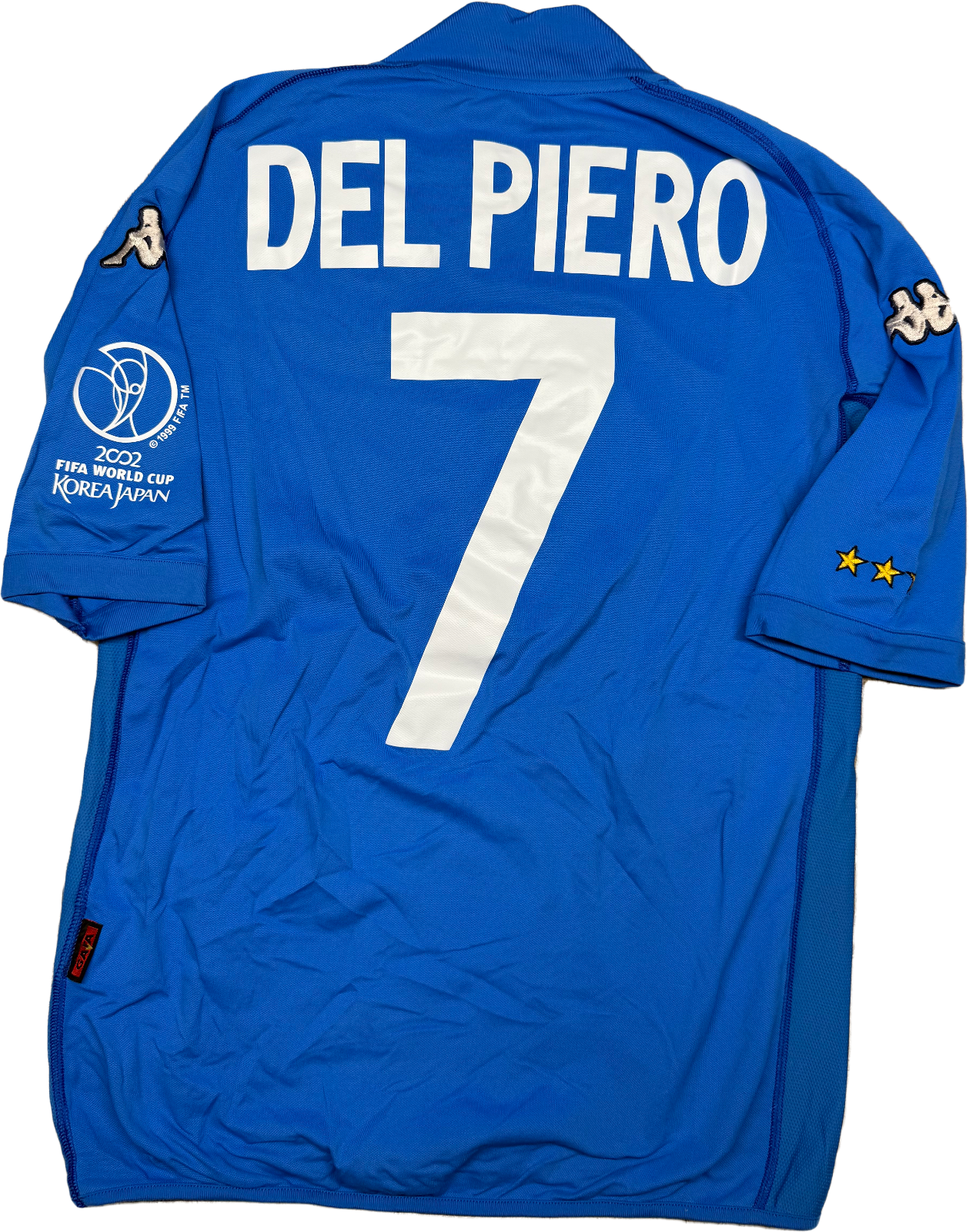 maglia calcio vintage italia DEL PIEROWorld Cup 2002  *ITALY* Korea S jersey