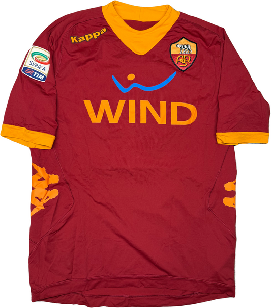 maglia roma calcio DE ROSSI kappa 2011 2012 jersey L Wind home vintage shirt