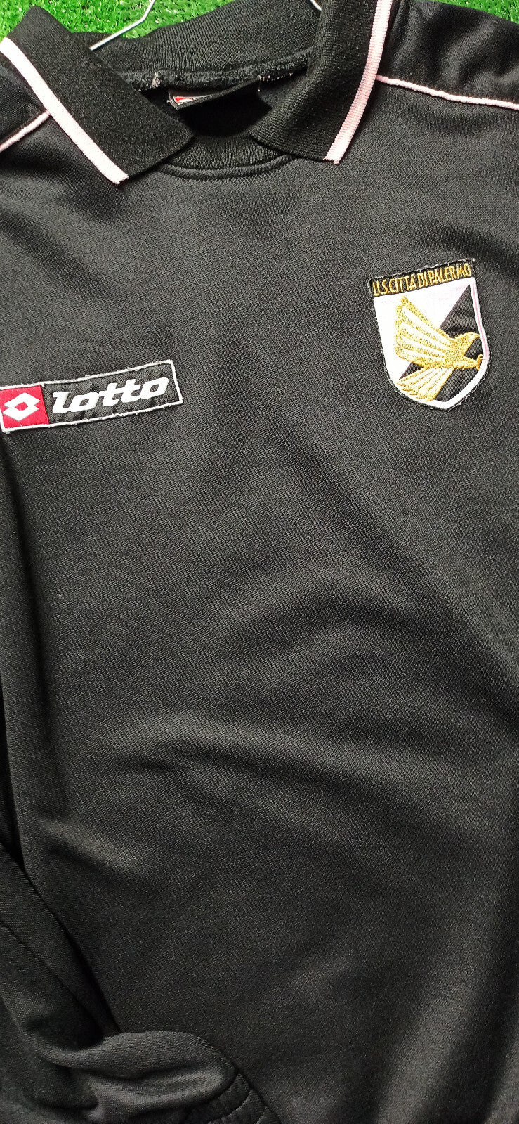 giacca felpa maglia calcio vintage Palermo Calcio Lotto anni 2000 training