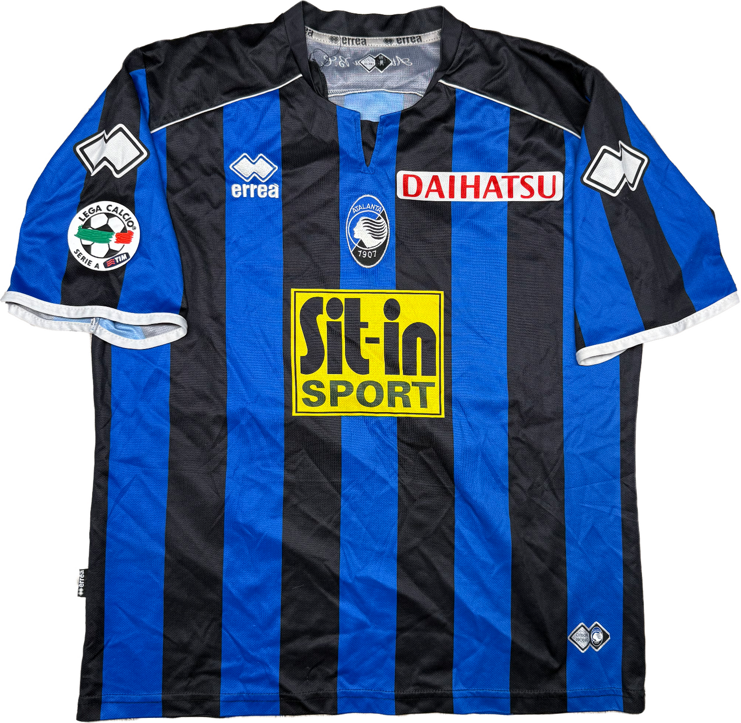 maglia calcio Atalanta DONI 2008 2009 Sit-in vintage Dahiatsu Erreà SERIE A